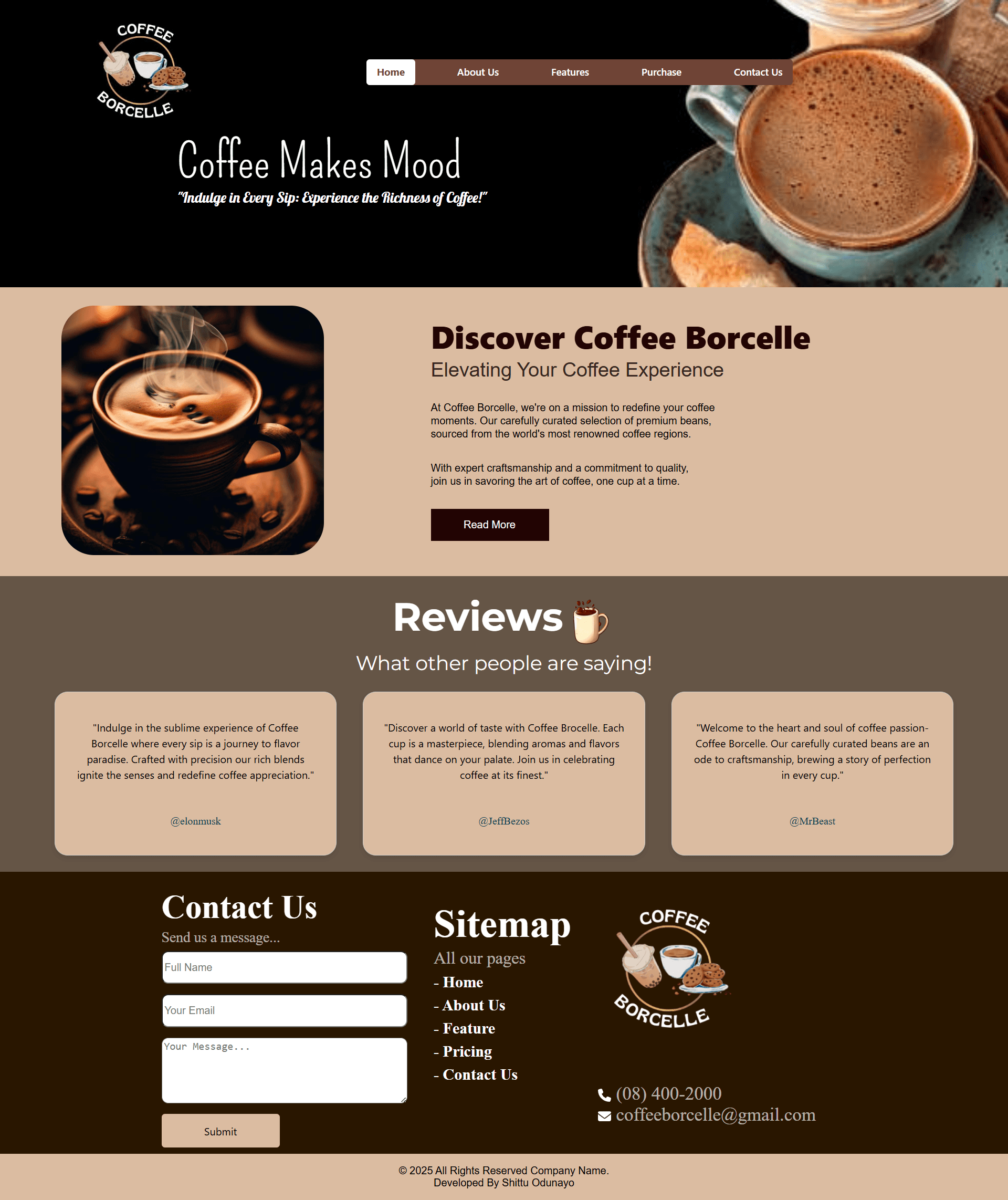 Coffee Shop Website